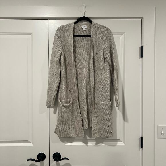 Old Navy Women's Tan Cotton Cardigan Oversized‎ Size Small - Picture 1 of 9
